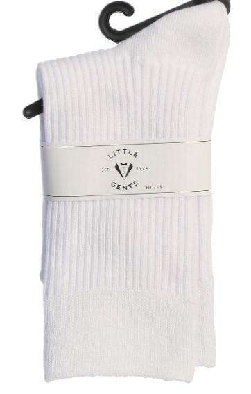 Boys White Dress Socks