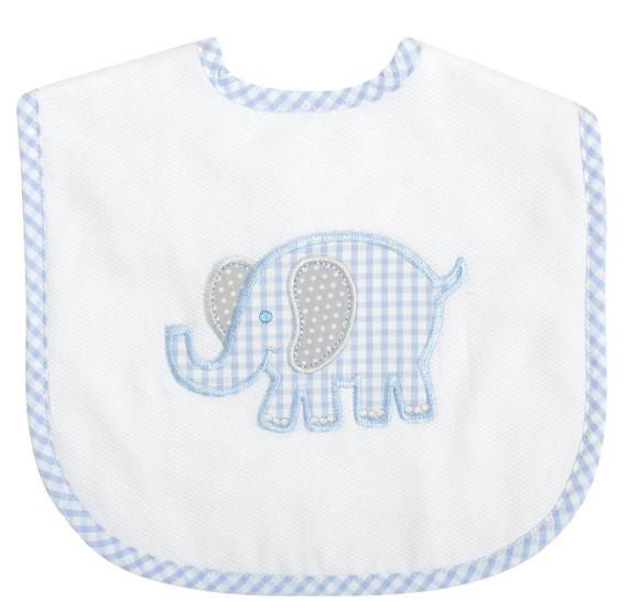 Blue Elephant Bib