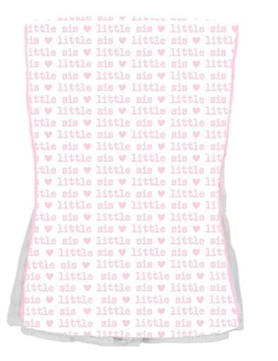 Burp Cloth Little Sister