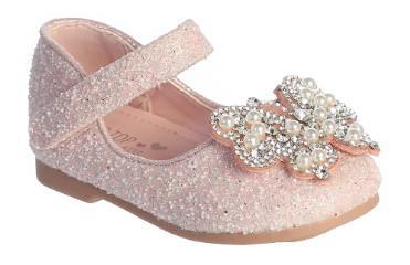 S183 Glitter Butterfly Shoe W/Velcro Strap