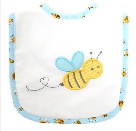 Blue Bmble Bee Bib