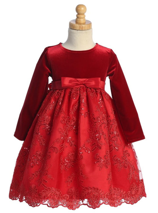 Girls Holiday Dress C743A