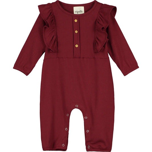 Alaya Romper Burgundy